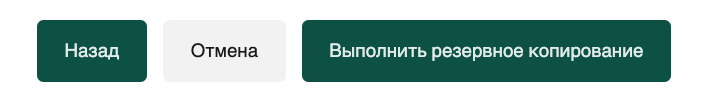 Кнопка &laquo;Выполнить резервное копирование&raquo;