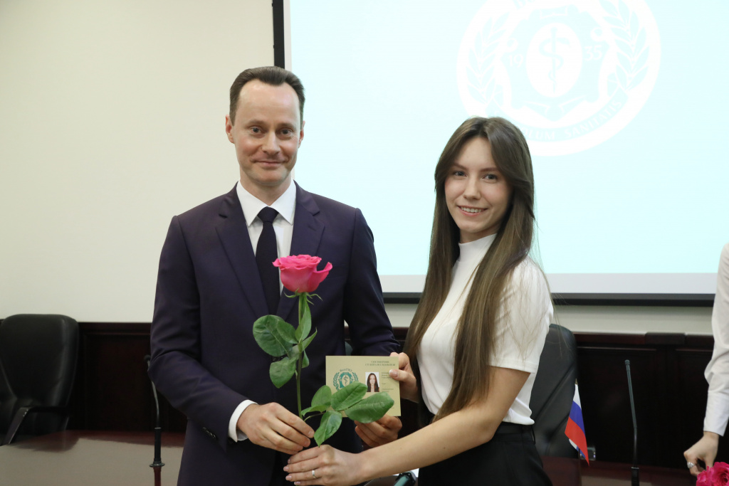 В зале заседаний Ученого совета состоялось чествование студентов