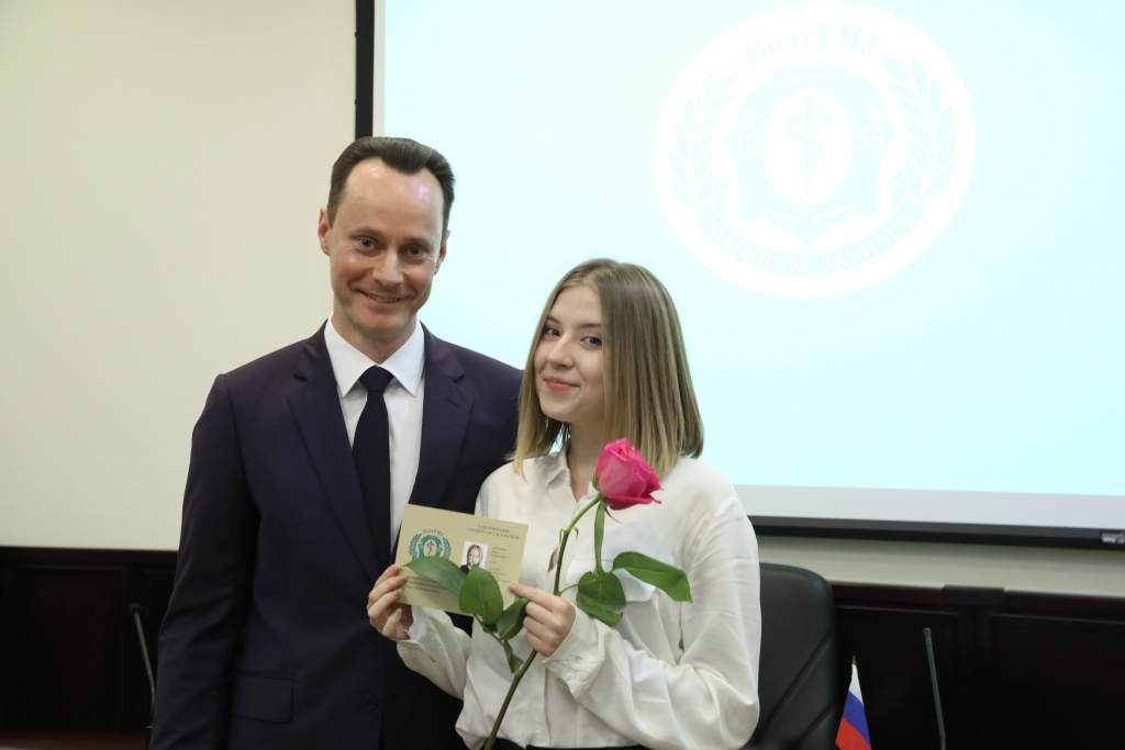 В зале заседаний Ученого совета состоялось чествование студентов