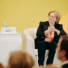 Министр Вероника Скворцова на проходящем в Сочи Международном форуме добровольцев