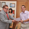 На приеме у ректора спортсмены - выпускники 2013 года