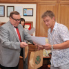 На приеме у ректора спортсмены - выпускники 2013 года