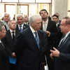 Анатолий Бровко, Борис Грызлов, Владимир Петров в холле ВолгГМУ