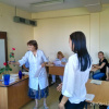 Руководитель специалитета профессор, д.м.н. Людмила Петровна Сливина на государственном экзамене