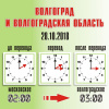 Перевод времени. Волгоград и ВО. 28.10.2018
