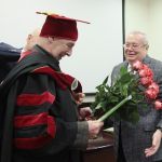 8 ноября 2017 года заведующему кафедрой факультетской хирургии ВолгГМУ, заслуженному врачу РФ, ЗДН РФ, д.м.н., профессору А.Г. Бебуришвили присвоено звание Почётного профессора ВолгГМУ, вместе с дипломом вручены мантия и конфедератка