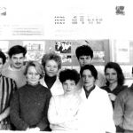 Т.В. Рагулина (2-я) с группой студентов в музее. Февраль, 1987 г.